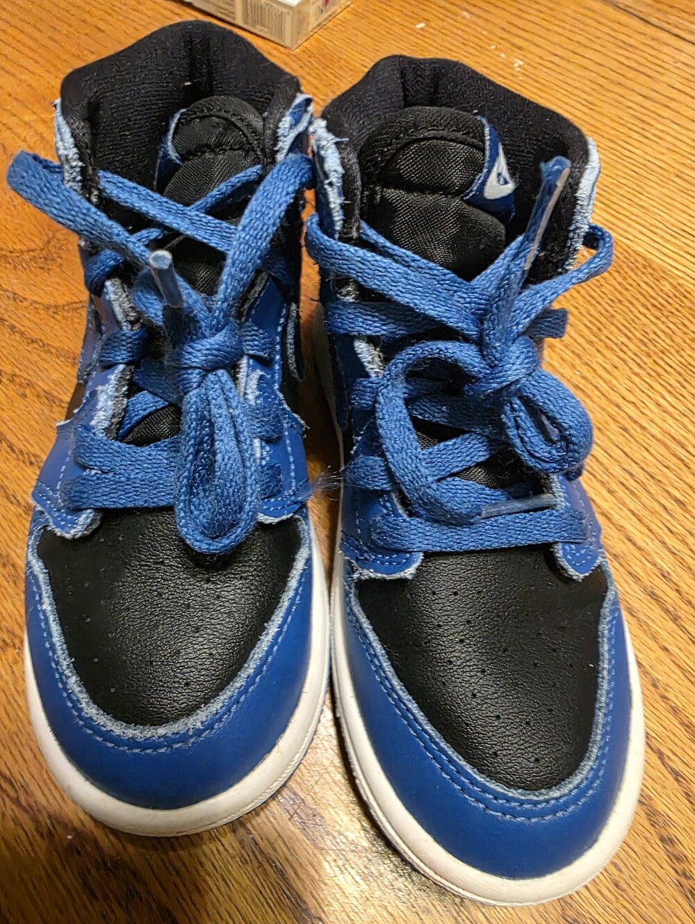 Jordan 1 Dark Marina Blue, Size 9c Kids High-Top Sneakers in Blue and Black NEW